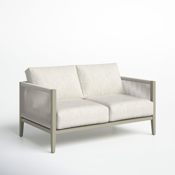 Joss & Main Almyra 56'' Wide Outdoor Loveseat with Cushions Wayfair.ca